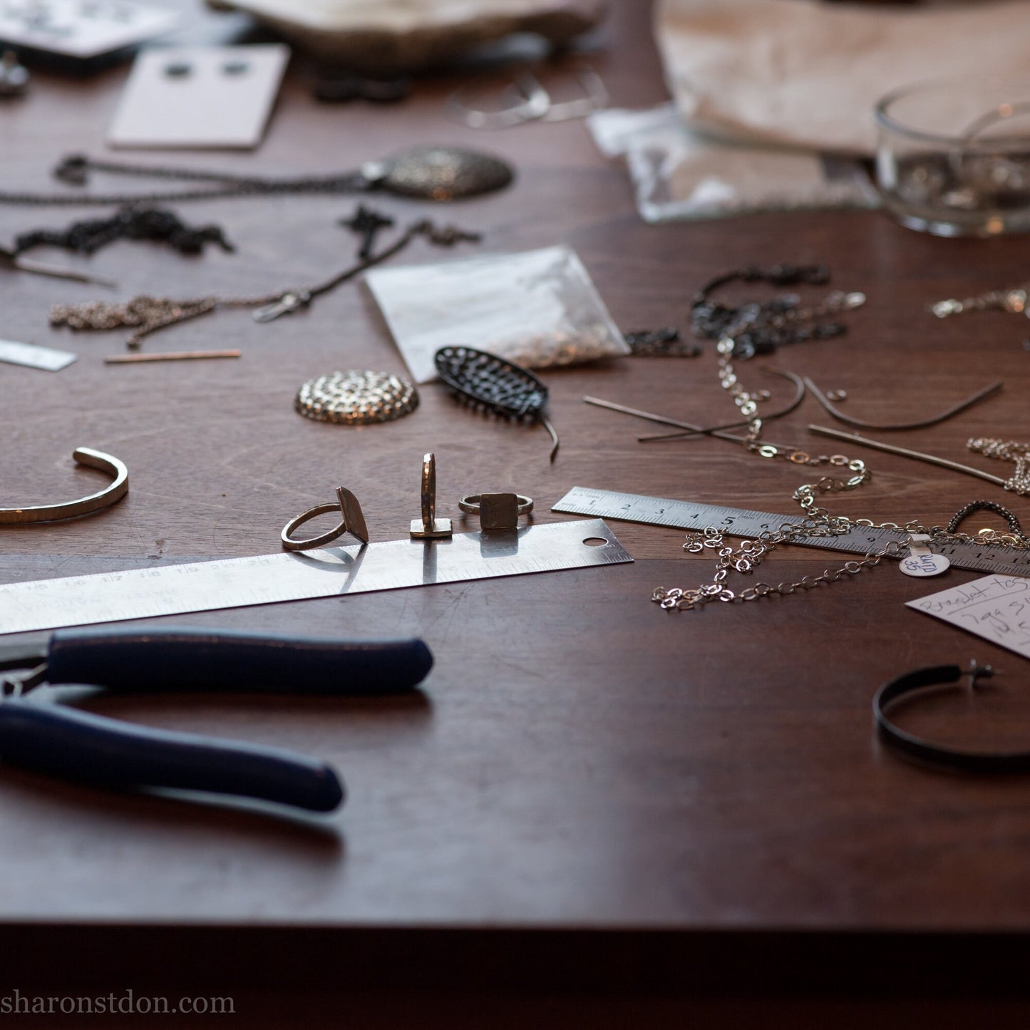 925 Sterling silver earrings, J wrap unique design, oxidized black.