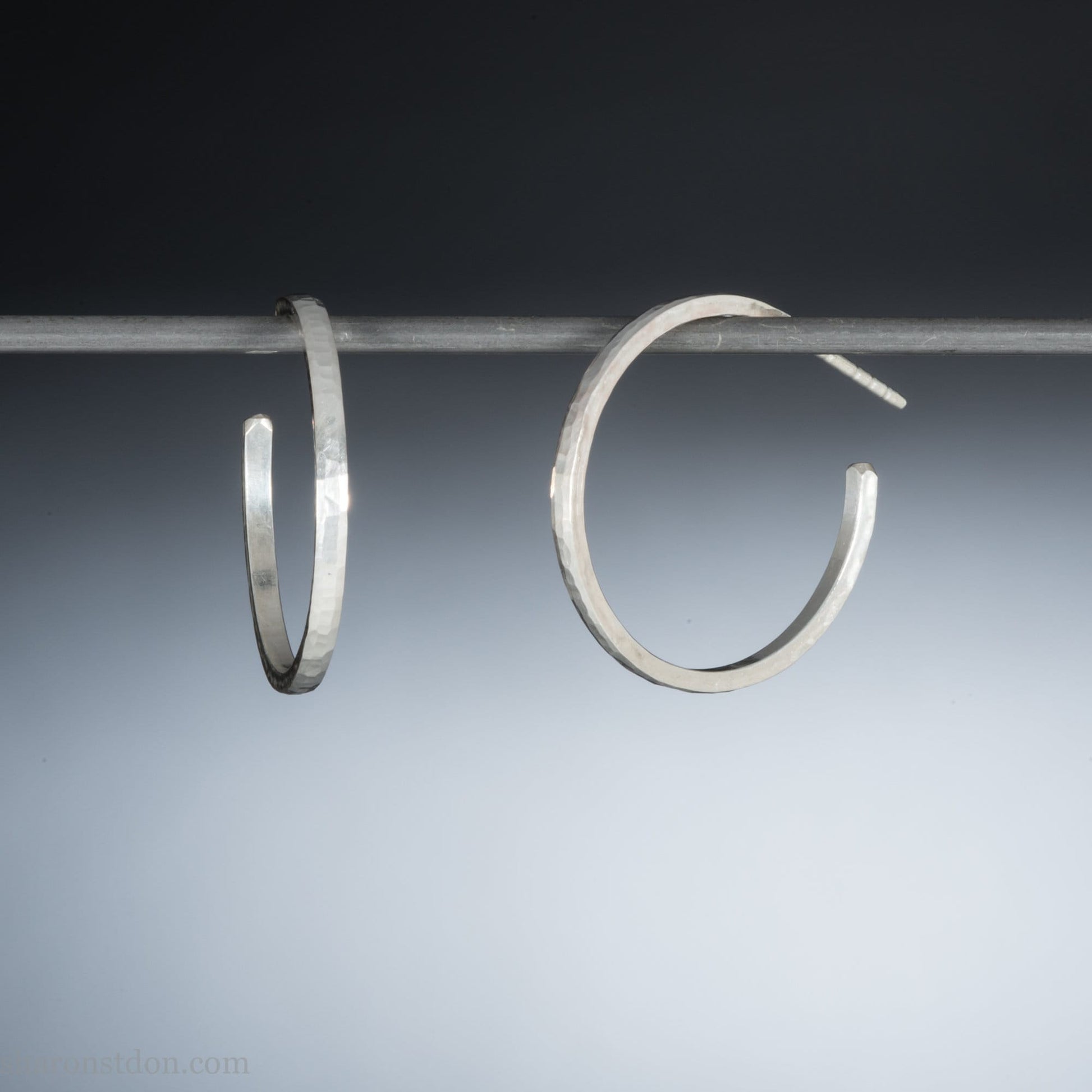 25mm 925 sterling silver hoop earrings