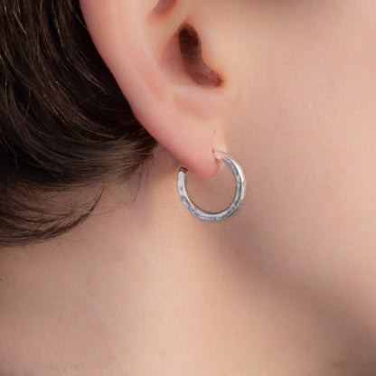 16 x 2mm 925 sterling silver hoop earrings.